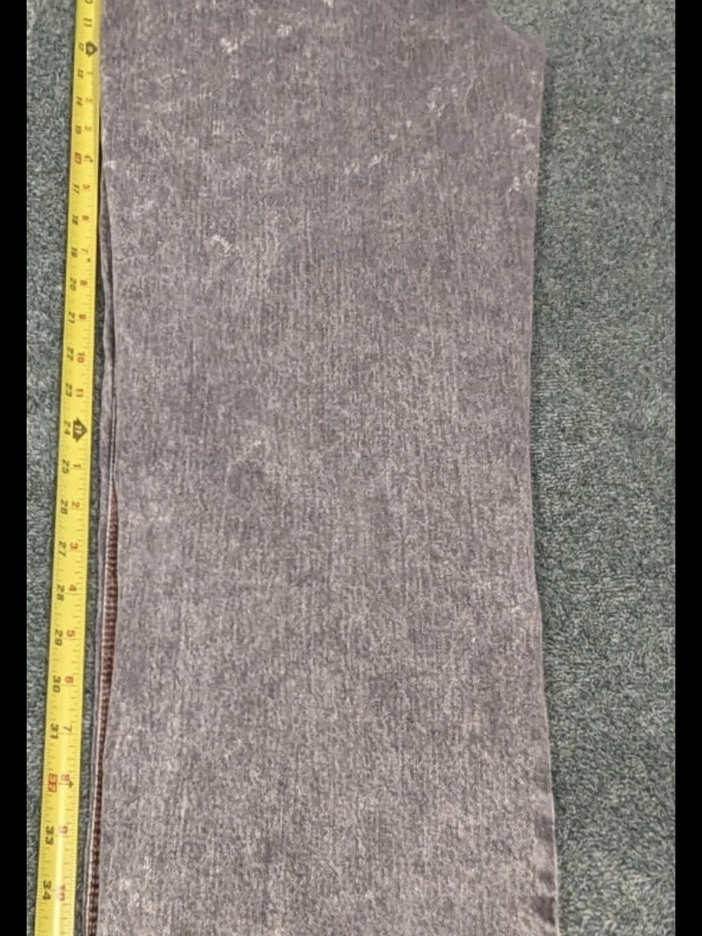 BDG Urban Outfitters Wide Leg Jeans 29 Gray Acid Wash Orange Stitch - Picture 4 of 6